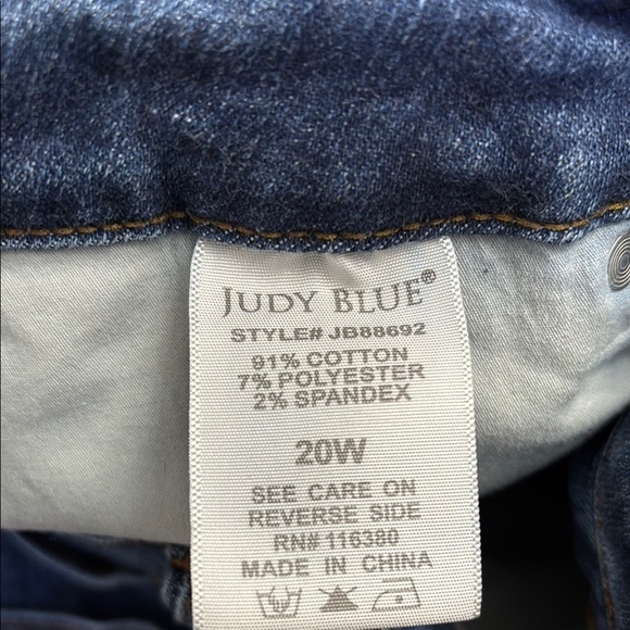 Judy blue skinny fit Classic Blue Women's Jeans size 20 W. - Picture 4 of 5